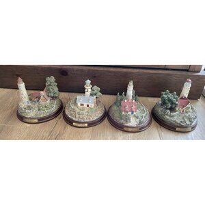 Thomas Kincaid Lighthouse’s Beacon Hope Light Of Peace Light In Storm Set Of 4
